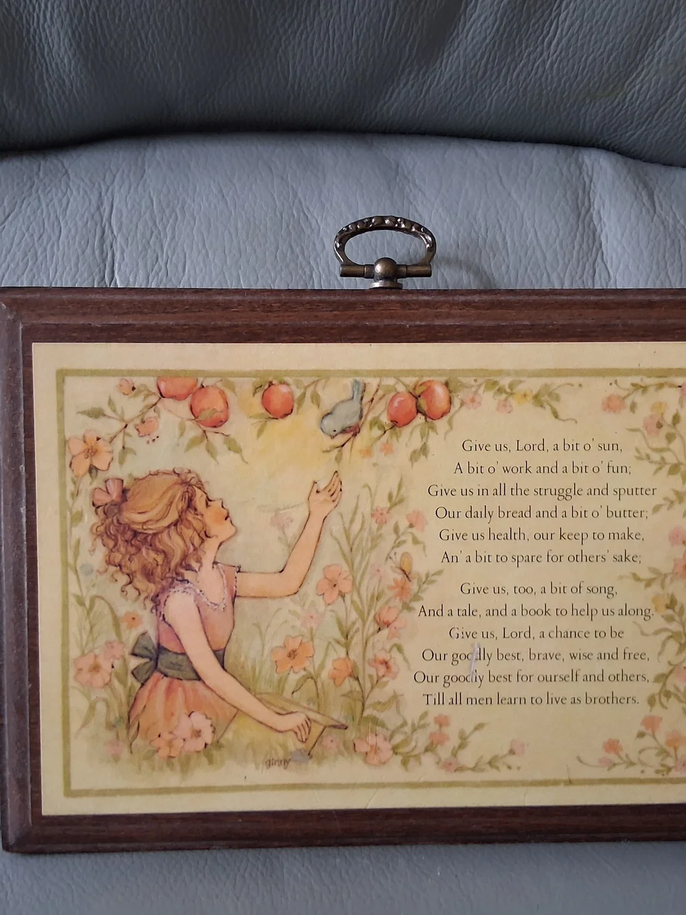 Vintage Hallmark Wooden Wall Plaque
